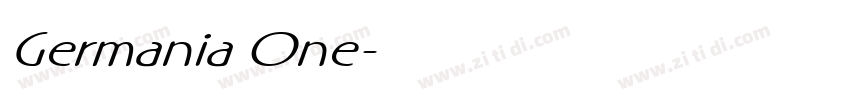 Germania One字体转换